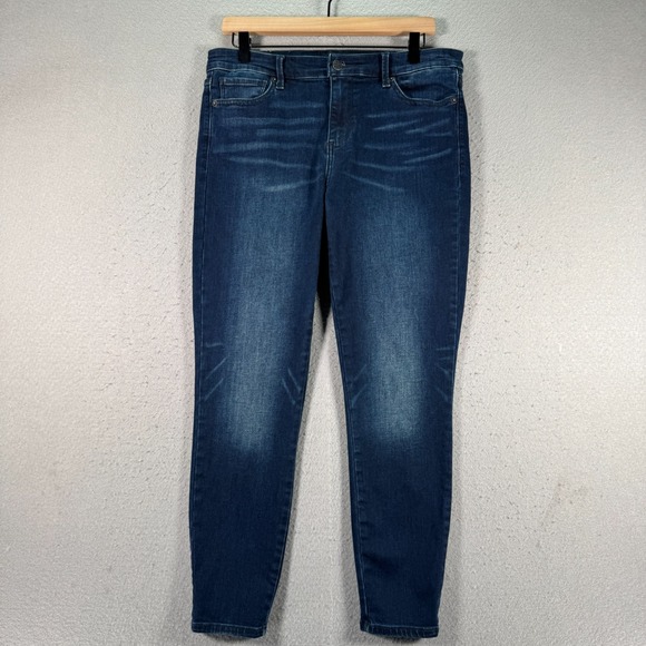 Lucky Brand Ava Legging Jeans Women 12/31 Blue Dark Wash Tapered Comfort Stretch - Picture 1 of 16
